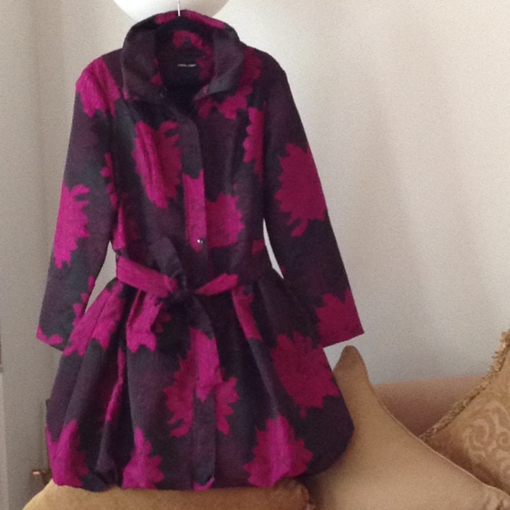🔮Samuel Dong - Magenta Burst Bubble Coat / Dress